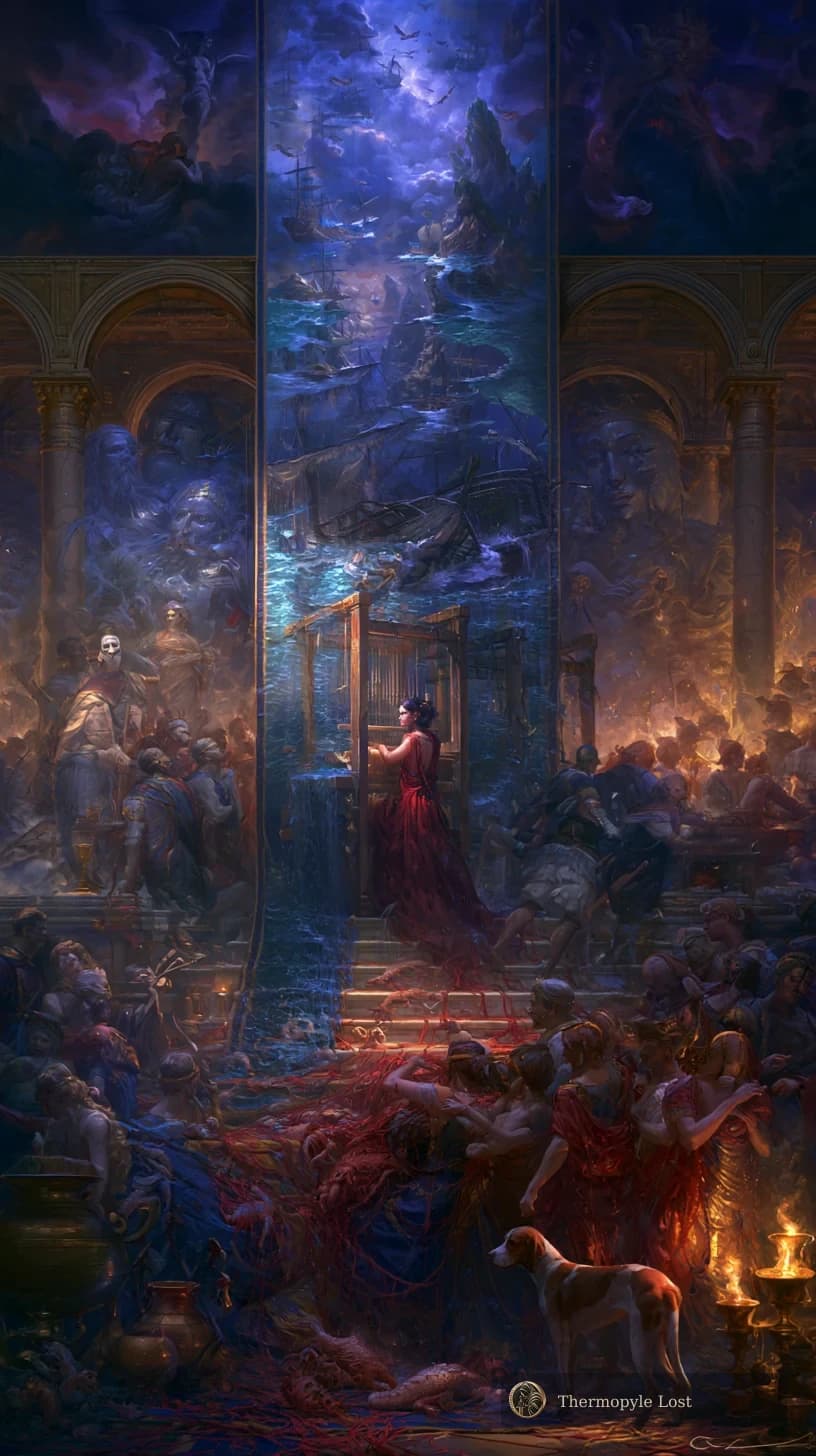A single thread opens the palace to distant shores and unfinished stories.